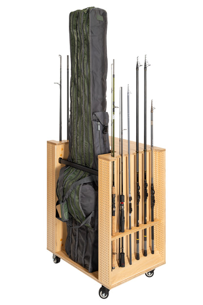 Fishing tackle cabinet, 65x50x84.5 cm, beech color