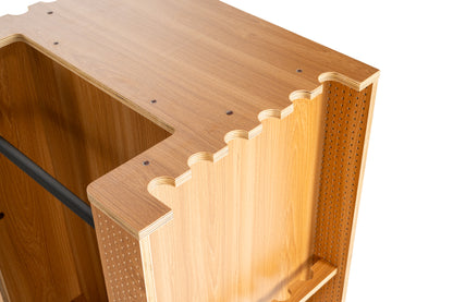 Fishing tackle cabinet, 65x50x84.5 cm, pine color