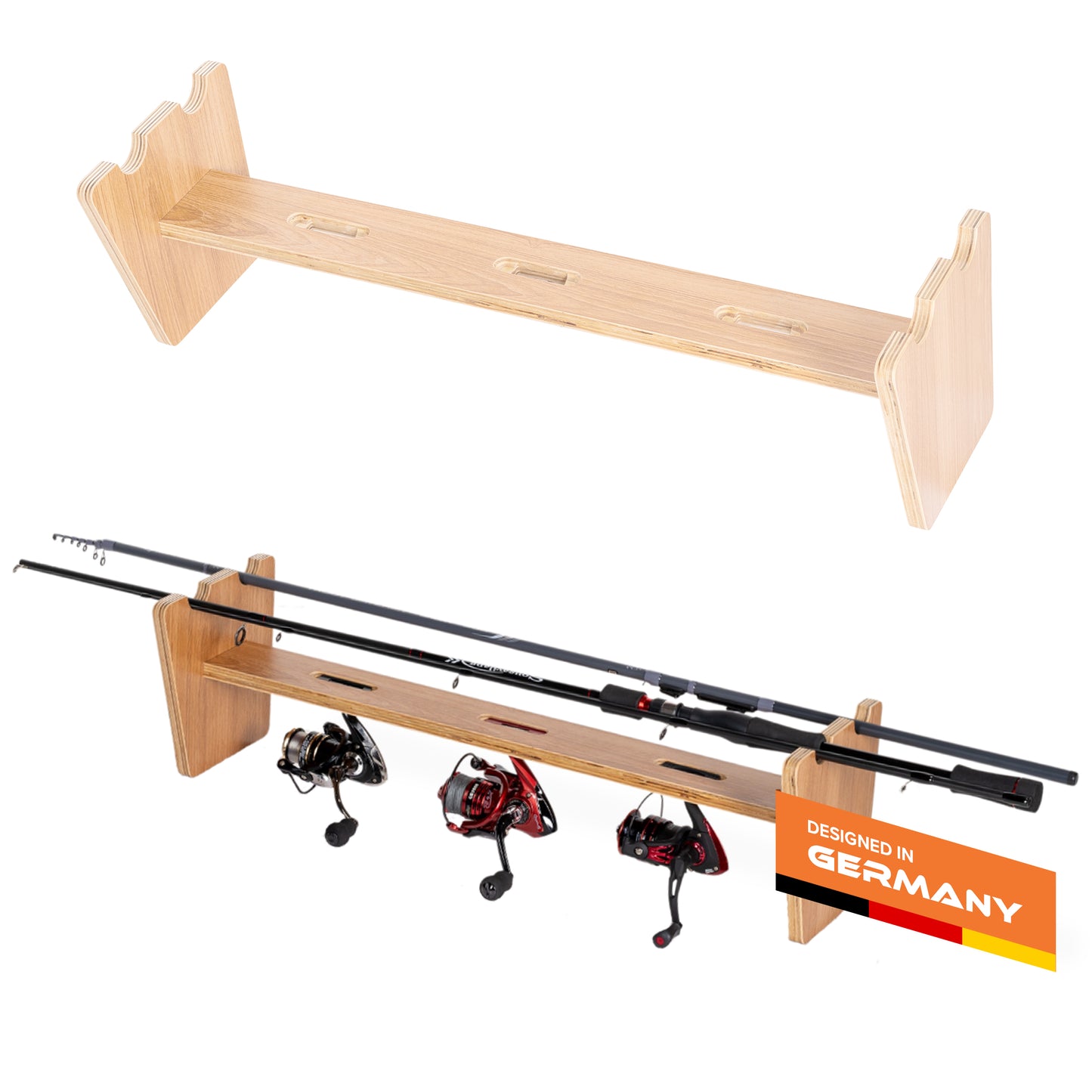 Fishing tackle rack, 20x20x67 cm, pine color