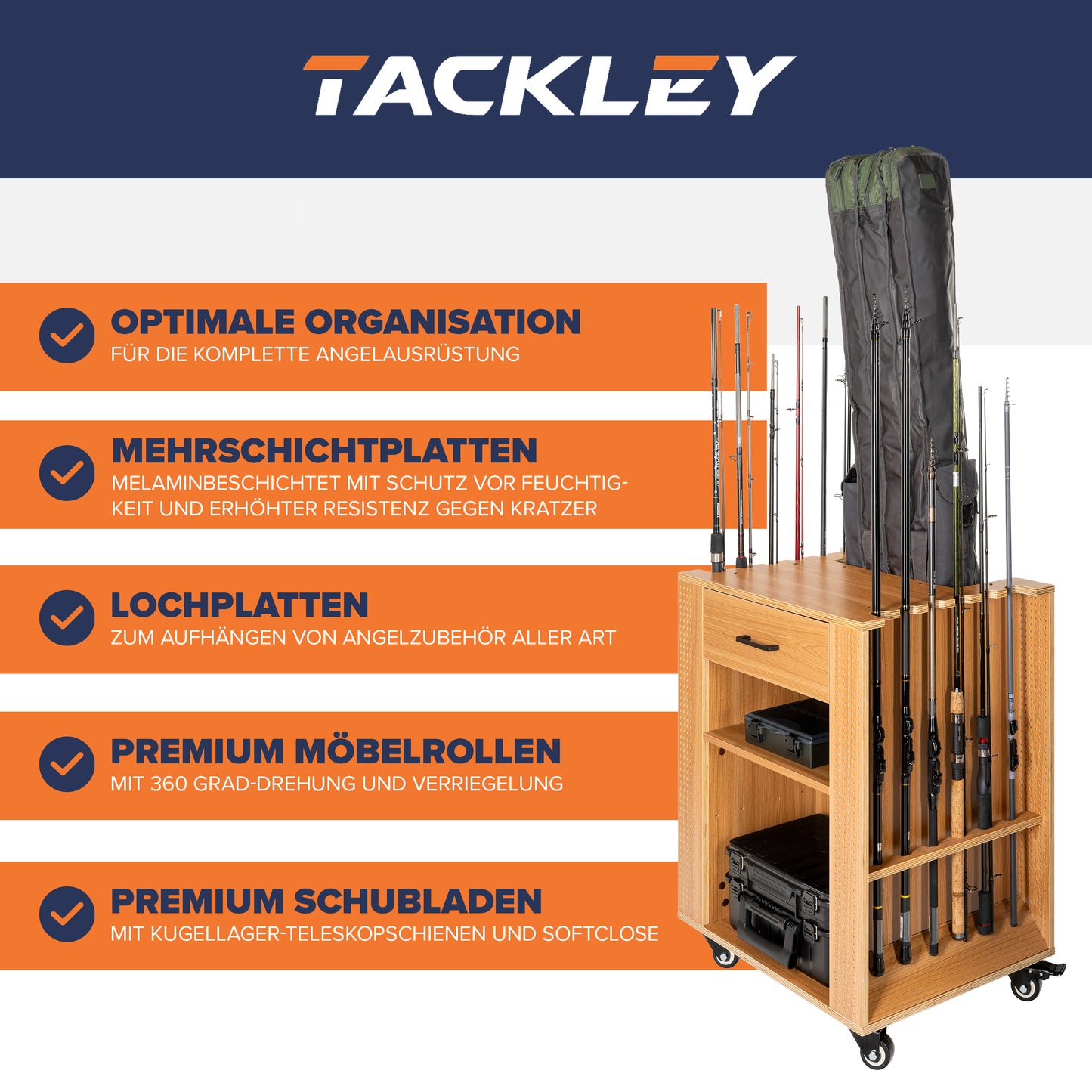 Fishing tackle cabinet, 65x50x84.5 cm, pine color