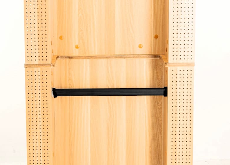 Fishing tackle cabinet, 65x50x158cm, beech color